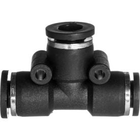 Push to Connect Tube Fitting - Nylon Plastic - Tee Connector - 3/8"" Tube OD