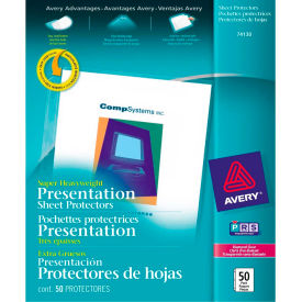 Avery® Diamond Clear Top Loading Sheet Protector Super Heavy Weight 8-1/2""W x 11""H 50/PK