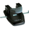 Swingline® Comfort Handle 2-Hole Punch 1/4"" Hole Size 28 Sheets Black/Gray