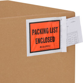 Global Industrial™ Full Face Envelopes ""Packing List Enclosed""5-1/2""Wx4-1/2""L Orange1000/Pk