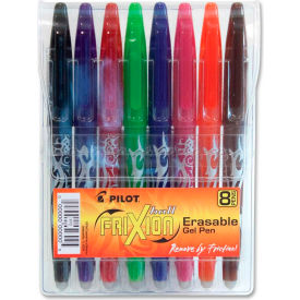 Pilot® FriXion Ball Erasable Gel Pen Fine 0.7mm Assorted Ink 8/Pack