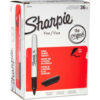 Sharpie® Permanent Marker Fine Point Black 36/Pack