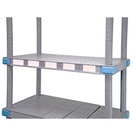 Label Holder 53-1/2""L Clear For Use With 60""D Quantum Millenia Shelves