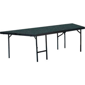 Stage Pie Unit with Carpet for 36""W x 24""H Stage Units - Black