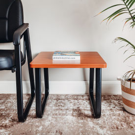 Interion® Square End Table 20"" x 20"" Cherry Top