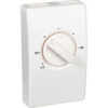 Wall Mount Line Voltage Thermostat Single Pole White