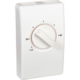 Wall Mount Line Voltage Thermostat Single Pole White