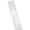 Genuine Joe® GJO58926  Wrapped Cutlery Kit Plastic White 250/Carton
