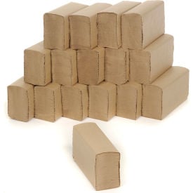 Multifold Paper Towels 9"" x 9"" Brown 250 Towels/Pack 16/Case - BWK6202