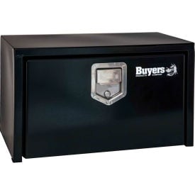 Buyers Steel Underbody Truck Box w/ Stainless Steel Rotary Paddle - Black 18x18x36 - 1702105