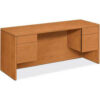 HON® Credenza with Double Pedestal - 60""W x 24""D x 29-1/2""H - Harvest - 10500 Series