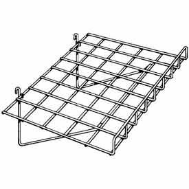 24""W X 15""D Straight Shelf W/ Front Lip - Semi-Gloss Black