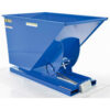 Steel Self-Dumping Forklift Hopper W/ Bump Release 1 Cu. Yd. 6000 Lbs. Cap. Blue