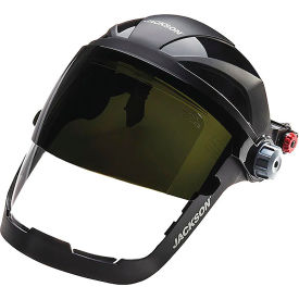 Jackson Safety Universal Adapter Face Shield with Shade 8 IR Flip Visor Anti-Fog - QUAD500 Series