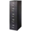 Lorell Commercial Grade 5-Drawer Legal Vertical File LLR48501 18""W x 26-1/2""D x 61""H Black