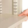 Interion® Extra Shelf For Steel Bookcase Putty