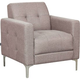 Interion® Upholstered Fabric Club Chair Tan