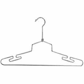 16"" L Steel Lingerie Hanger W/ Regular Hook - Chrome