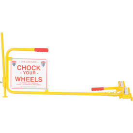 Railroad Flag Rail Car Chock Sign & Single Wheel Rail Car Chock Combo SRC/FRC