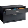 Hirsh Industries® Low Credenza with Box and File Drawers - 36""W - Charcoal