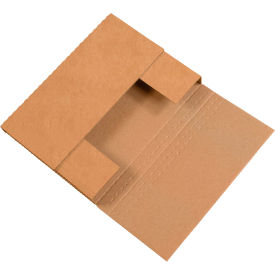 Global Industrial™ Corrugated Easy-Fold Mailers 12""L x 9""W x 3""H Kraft