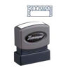 Xstamper® Pre-Inked Message Stamp ENTERED 1-5/8"" x 1/2"" Blue