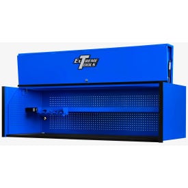 Extreme Tools RX723001HCBLBK 72""Wx30D Blue Professional Extreme Power Workstation Hutch Black Handle