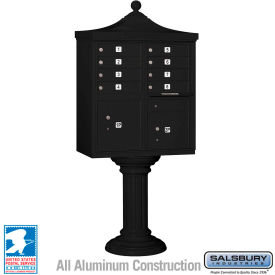 Regency Decorative Cluster Box Unit Tall 8 A Size Doors Type I Black USPS Access