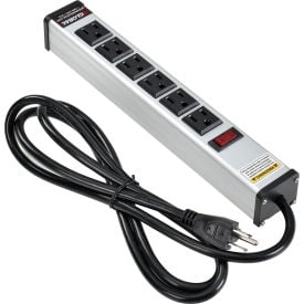 Global Industrial™ Power Strip 6 Outlets 15A 6' Cord