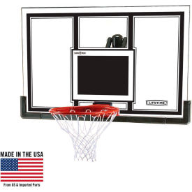 Lifetime® 54"" Steel-Framed Basketball Backboard with Slam-It Pro Rim