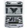 Stanley 92-839 99 PC. 1/4"" & 3/8"" SAE/Metric Black Chrome Laser Etched Socket Set