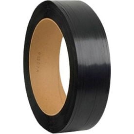 Global Industrial™ Polyester Strapping 5/8""W x 4000'L x 0.035"" Thick Black