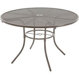 Global Industrial™ 48"" Round Outdoor Caf Table Steel Mesh Bronze