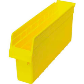 Plastic Nesting Storage Shelf Bin QSB803 4-3/8""W x 17-7/8""D x 8""H Yellow