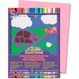 Pacon® SunWorks Groundwood Construction Paper 12""x9"" Pink 50 Sheets