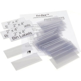 Aigner Tri-Dex TR-2400 Slide-In Label Holder 2"" x 4"" for Stacking Bins Price per Pack of 25