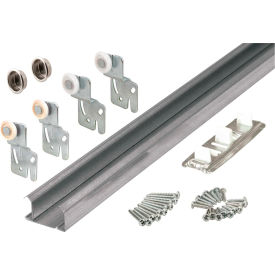 Primeline Products 161792 Bi-Pass Closet Track Kit 60""  2 Door Hardware Pk