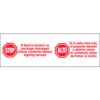 Tape Logic® Carton Sealing Tape Stop / Alto 2"" x 110 yds. Red/White
