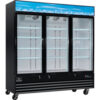 Nexel® Merchandiser Refrigerator 3 Glass Doors 53 Cu. Ft.