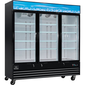 Nexel® Merchandiser Refrigerator 3 Glass Doors 53 Cu. Ft.