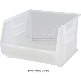 Quantum Mobile Magnum Plastic Stacking Bin 16-1/2""W x 18""D x 11""H Clear