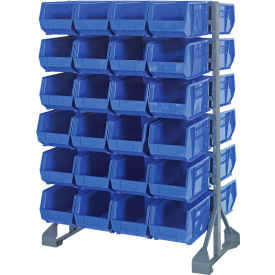 Quantum QRU-12D-240-48 Double Sided 12 Rail Unit With 48 QUS240 Ultra Stack & Hang Bins Blue