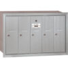 3500 Series 4B+ Vertical Mailbox 5 Doors Recessed Mounted Aluminum USPS Access