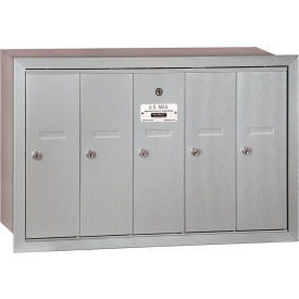 3500 Series 4B+ Vertical Mailbox 5 Doors Recessed Mounted Aluminum USPS Access