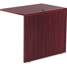Alera Reversible Return/Bridge - 35""W x 23-5/8""D - Mahogany - Valencia Series