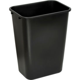 Global Industrial™ 41-1/4 Qt. Plastic Wastebasket Black