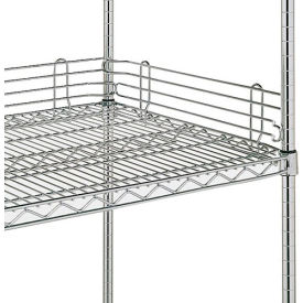 Metro 4""H Side & Back Shelf Ledge for Open Wire Shelving - 24""