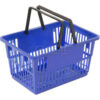 Good L ® Large Shopping Basket with Plastic Handle 33 Liter 19-3/8""L x 13-1/4""W x 10""H Blue