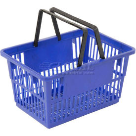 Good L ® Large Shopping Basket with Plastic Handle 33 Liter 19-3/8""L x 13-1/4""W x 10""H Blue