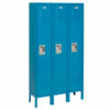 Global Industrial™ Infinity® 1-Tier 3 Door Locker 36""W x 18""D x 66""H Blue Assembled